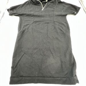 CHICOS Zenergy 0 - US 4 SMALL Womens DRESS Black Zip Outdoor Sport Travel Hooded